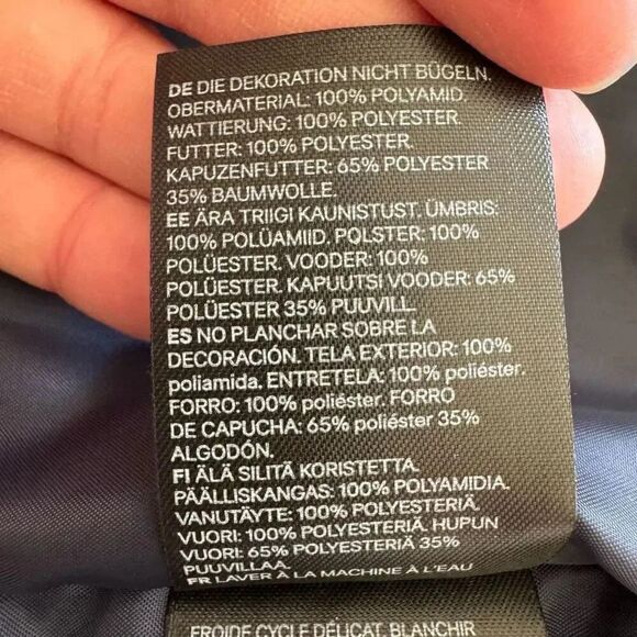 H&M Yellow NY Youth Puffer Vest Jacket Removable Hood SZ 8-10 #2233 - Picture 9 of 13